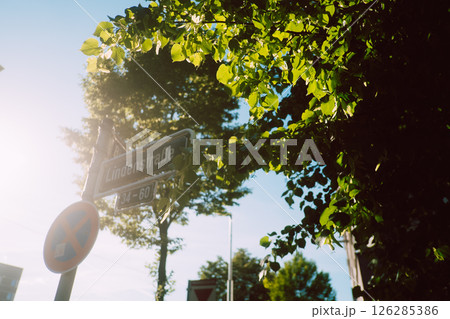 ドイツデュッセルドルフの街並み 126285386