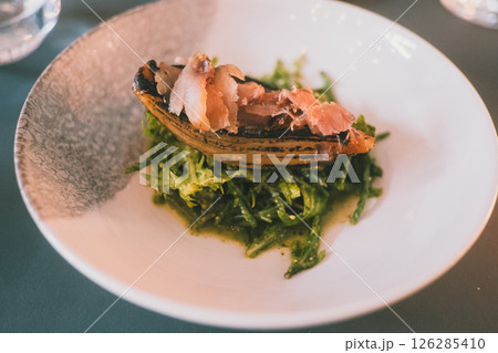 ドイツのレストランで食べる前菜 ドイツのレストランで食べる前菜 126285410