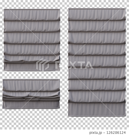curtain isolated on a transparent background, interior decorations, 3D illustration, cg render curtain isolated on a transparent background, interior decorations, 3D illustration, cg render 126286124