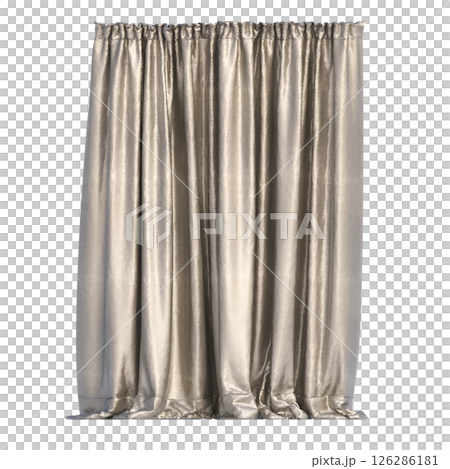 curtain isolated on a transparent background, interior decorations, 3D illustration, cg render curtain isolated on a transparent background, interior decorations, 3D illustration, cg render 126286181