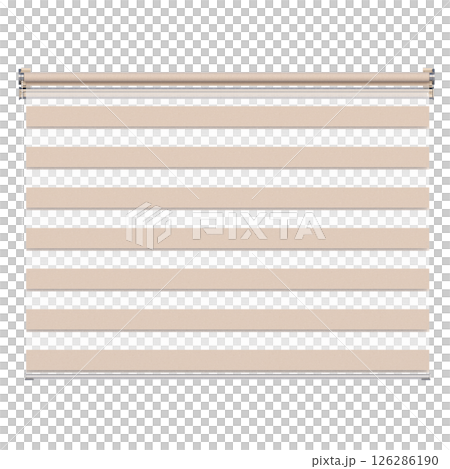 curtain isolated on a transparent background, interior decorations, 3D illustration, cg render 126286190