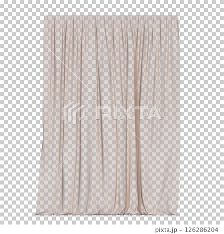 curtain isolated on a transparent background, interior decorations, 3D illustration, cg render curtain isolated on a transparent background, interior decorations, 3D illustration, cg render 126286204