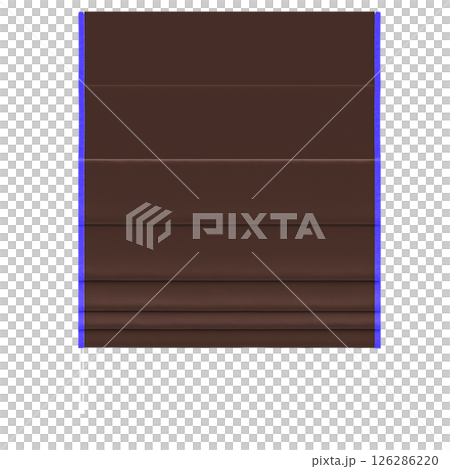 curtain isolated on a transparent background, interior decorations, 3D illustration, cg render 126286220
