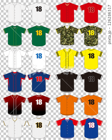 野球ユニフォーム01 126286317