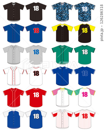 野球ユニフォーム02 126286318