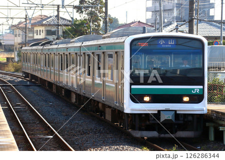 水戸線E501系電車（5両編成：小山⇔友部-水戸） 126286344