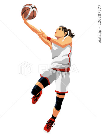 女子バスケットボール選手 126287577