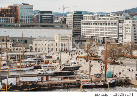 Panoramic urban view of Oslo, Norway Panoramic urban view of Oslo, Norway 126288171