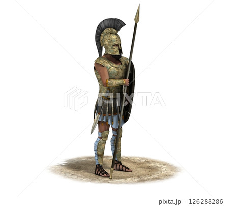 warrior character, 3D rendering, illustration, cg warrior character, 3D rendering, illustration, cg 126288286