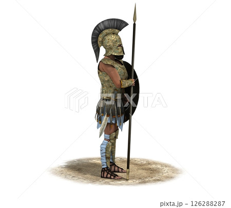 warrior character, 3D rendering, illustration, cg 126288287