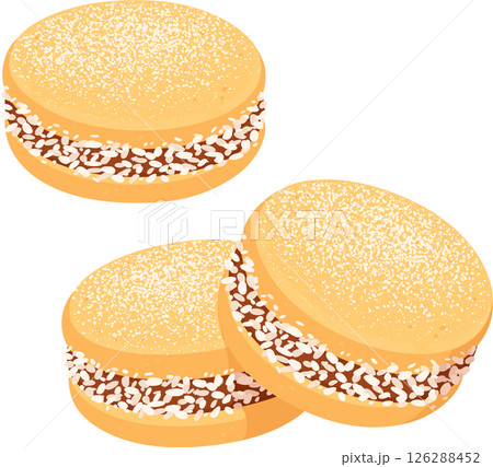 Chilean Alfajor cookies 126288452