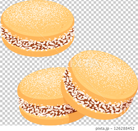 Chilean Alfajor cookies 126288452