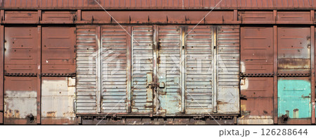 old warehouse door, hangar old warehouse door, hangar 126288644