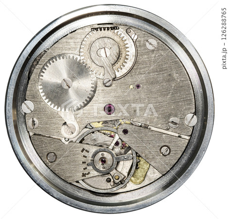 clockwork old mechanical watch, high resolution and detail clockwork old mechanical watch, high resolution and detail 126288765