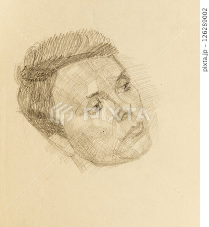 pencil drawing illustration, portrait, sketch 126289002