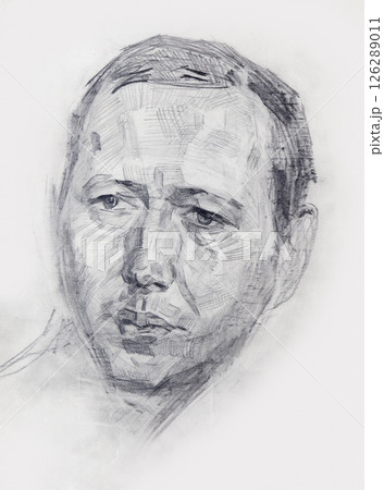pencil drawing illustration, portrait, sketch pencil drawing illustration, portrait, sketch 126289011