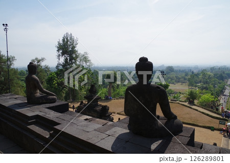 インドネシア 世界遺産ボロブドゥール寺院遺跡群 ボロブドゥール寺院 インドネシア 世界遺産ボロブドゥール寺院遺跡群 ボロブドゥール寺院 126289801