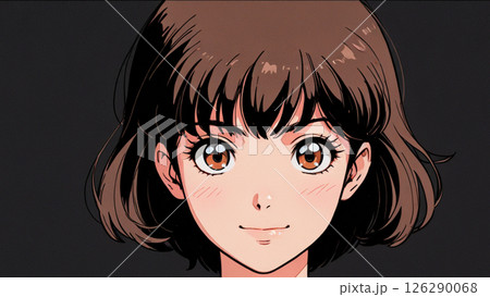 80年代・90年代レトロかわいい女の子 126290068
