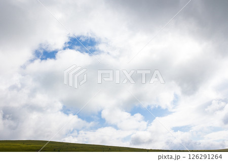 cloudy nature weather. summer sky background 126291264