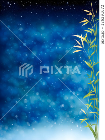 星がきらめく夜空の背景素材 126291672