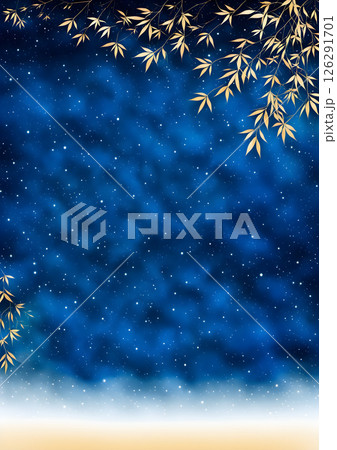 星がきらめく夜空の背景素材 星がきらめく夜空の背景素材 126291701