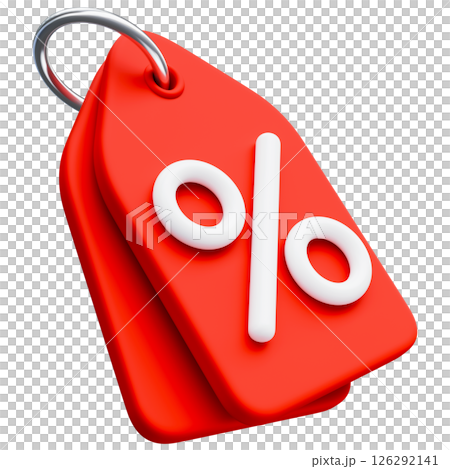 Price Tag With Percentage Sign 126292141