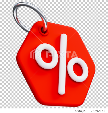 Price Tag With Percentage Sign 126292145