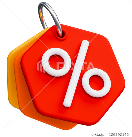 Price Tag With Percentage Sign Price Tag With Percentage Sign 126292146
