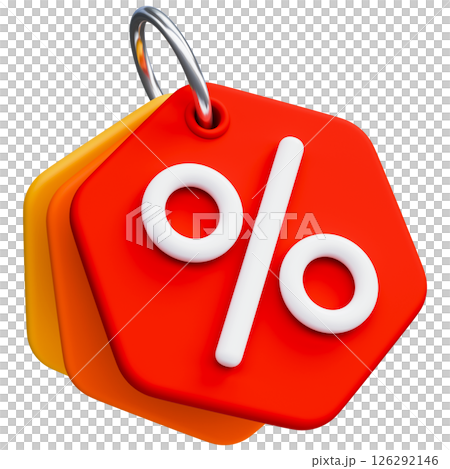 Price Tag With Percentage Sign Price Tag With Percentage Sign 126292146