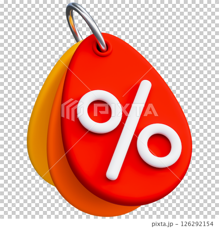 Price Tag With Percentage Sign 126292154