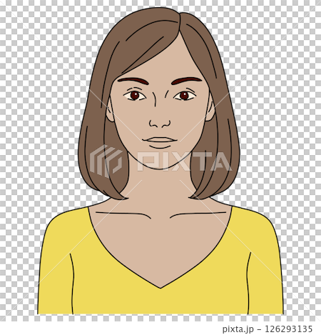 Healthy beauty front bust up Healthy beauty front bust up 126293135