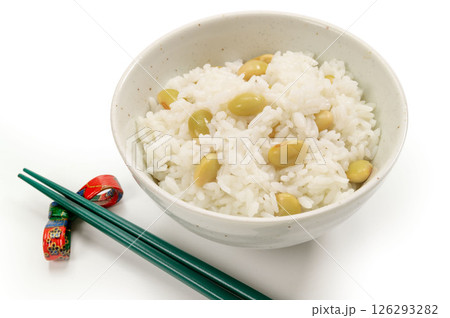 大豆を炊いて作った豆ごはん 大豆を炊いて作った豆ごはん 126293282
