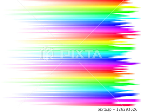 Rainbow stripes gradient with squares mosaic pattern, white background, vector graphic wallpaper or leaflet 126293626
