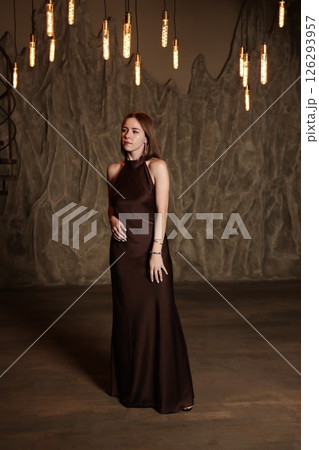 Capturing the essence of elegance within a beautifully dimly lit and enchanting setting Capturing the essence of elegance within a beautifully dimly lit and enchanting setting 126293957