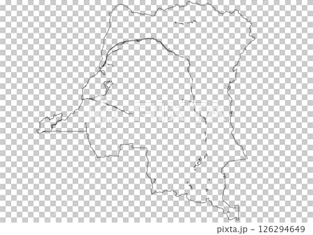 Blank map Democratic Republic of the Congo 126294649