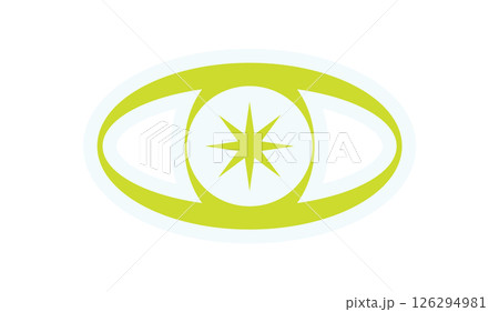 Bold Y2K abstract sticker. Modern retro icon with a star shape. This aesthetic design fits in various contexts, suitable for posters or decorations, capturing the essence of 90s style. 126294981