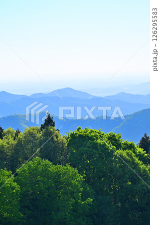 秩父高原牧場から清々しい山並の眺め 東秩父村 秩父高原牧場から清々しい山並の眺め 東秩父村 126295583