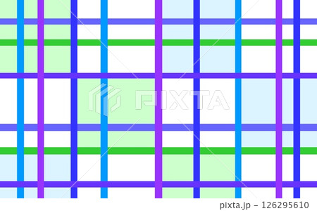 格子模様 幾何学模様 四角形 ブルー パープル 格子模様 幾何学模様 四角形 ブルー パープル 126295610
