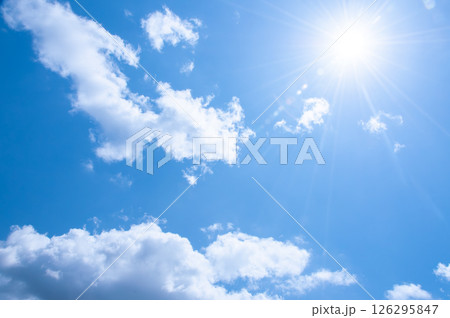 爽やかな青空と太陽 4 126295847
