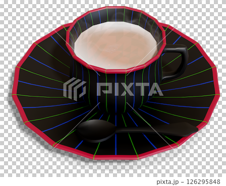 Design Tea Cup-RGB Line 126295848
