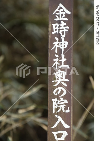 金時山登山　金時神社奥の院入口 126296646