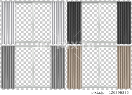 Window and curtain set of 4 Window and curtain set of 4 126296856