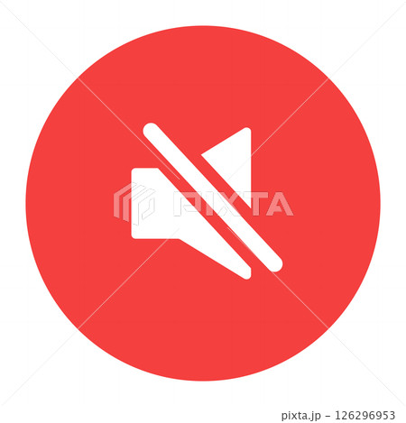 消音ボタン　単品　赤 126296953