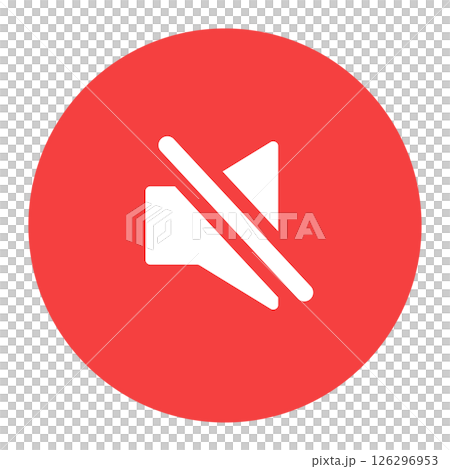 消音ボタン　単品　赤 126296953