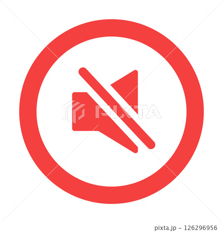 消音ボタン　単品　赤 126296956