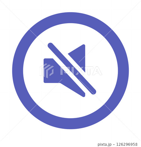 消音ボタン　単品　青 126296958