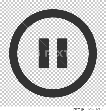 ストップ　一時停止ボタン　単品　黒 126296963