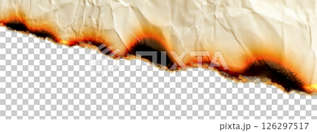 燒焦和燃燒的舊紙的 3D 插圖背景 燒焦和燃燒的舊紙的 3D 插圖背景 126297517