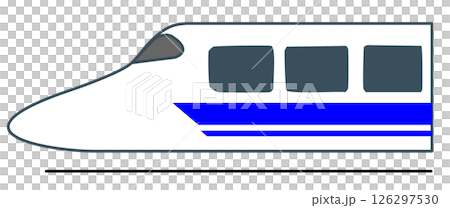 Shinkansen deformed illustration 126297530