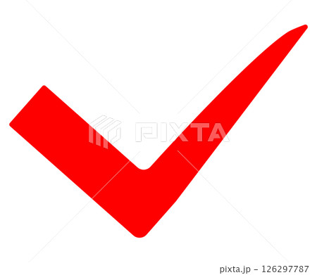 レ点　チェックマーク 126297787